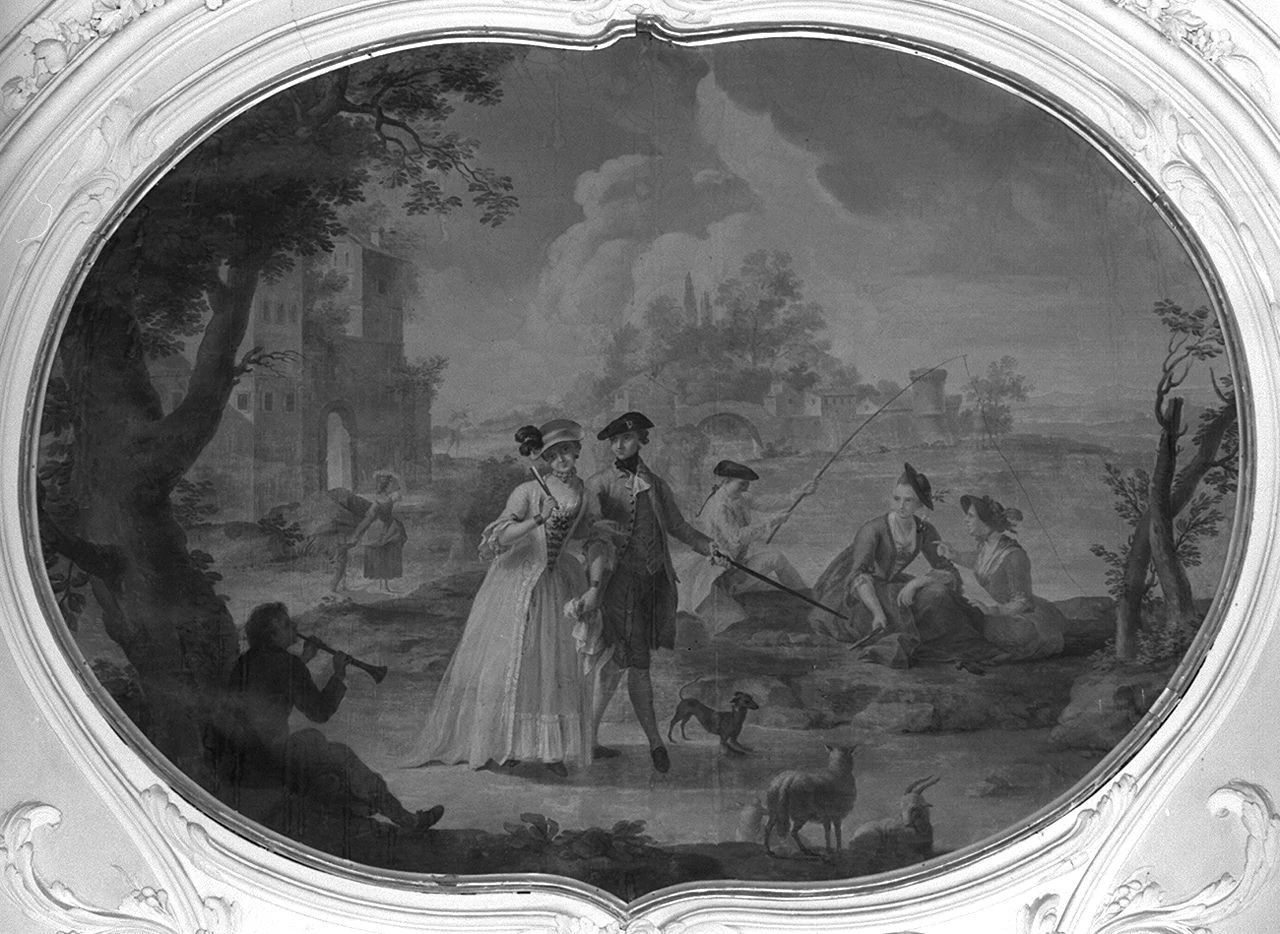 Scena campestre con figure - Villa del Poggio Imperiale, Educandato della S.ma Annunziata, Firenze 2